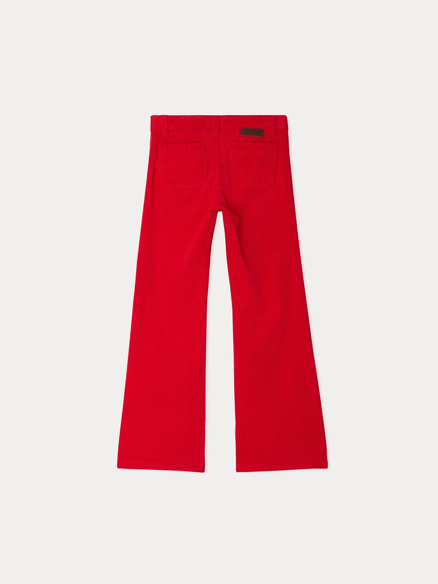 Pantalon Junon en velours cotelé rouge clair