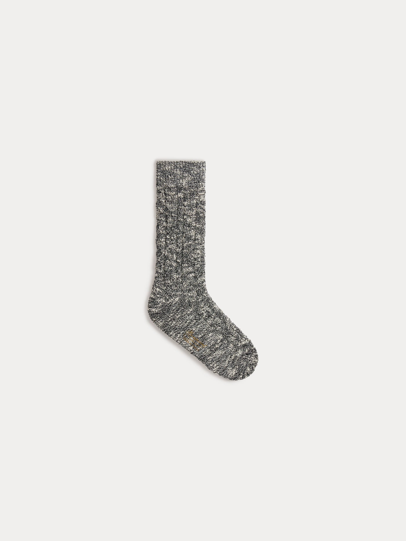 Chaussettes Gratiane grises montantes avec des torsades