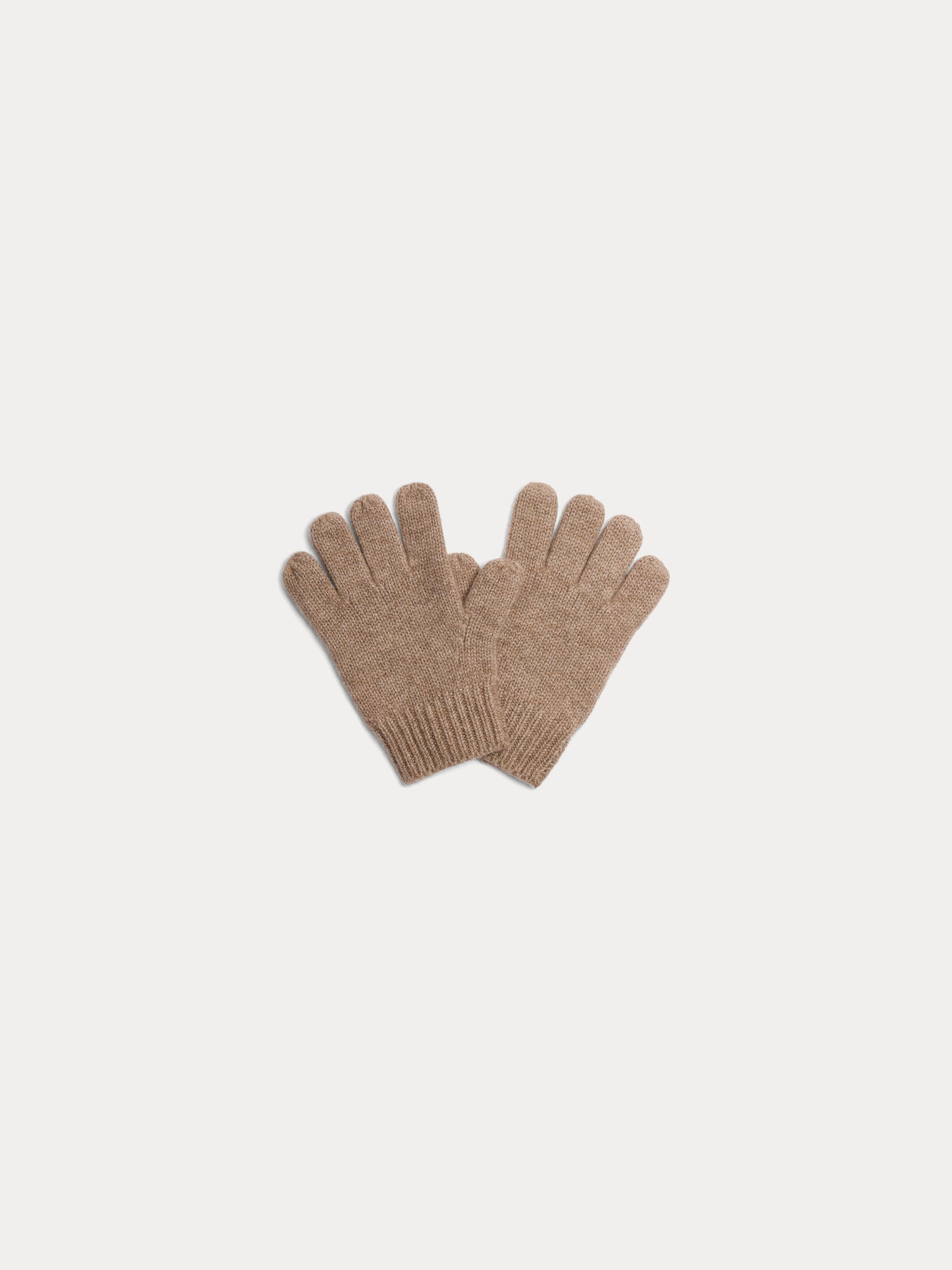 Gants Birk en cachemire beige