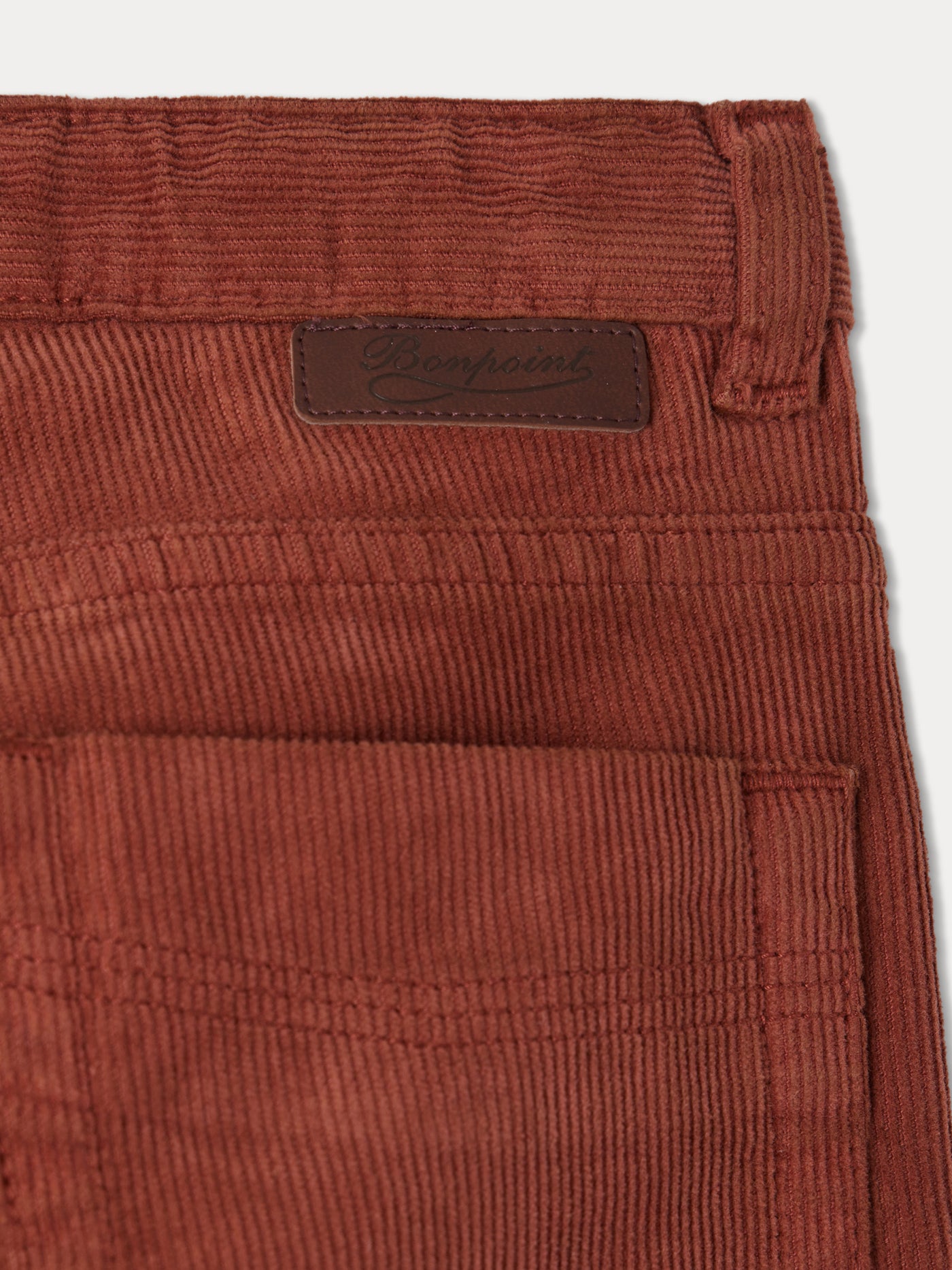 Pantalon Dewey en velours côtelé marron foncé