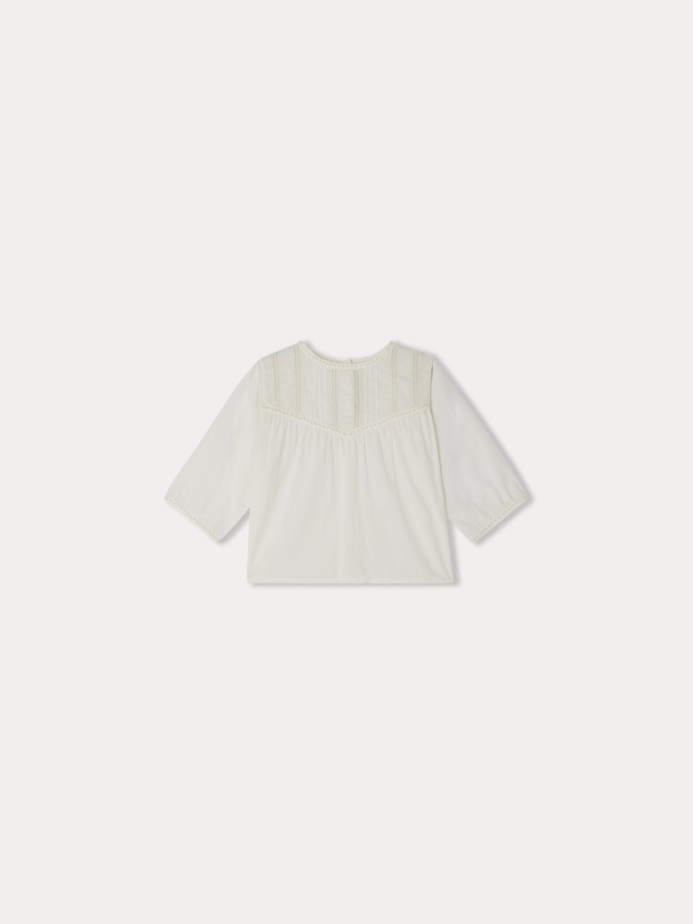 Blouse Chloe à broderies et dentelle