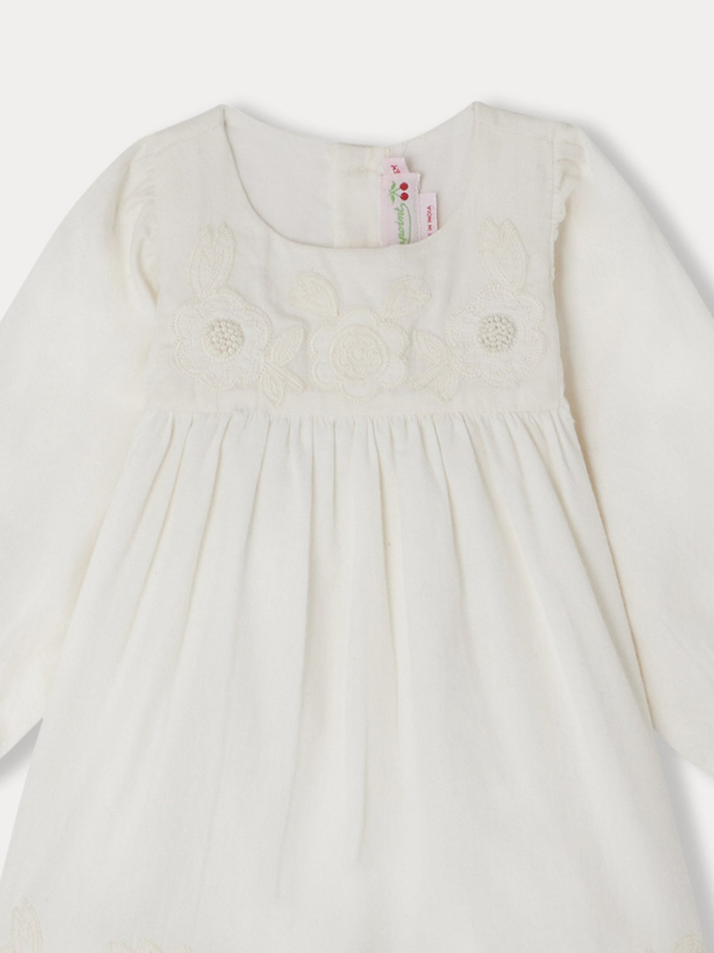 Robe Theis en voile de coton à broderies