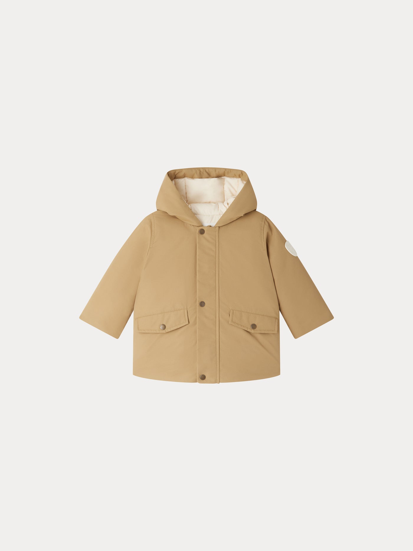 Parka Galaxy beige à capuche