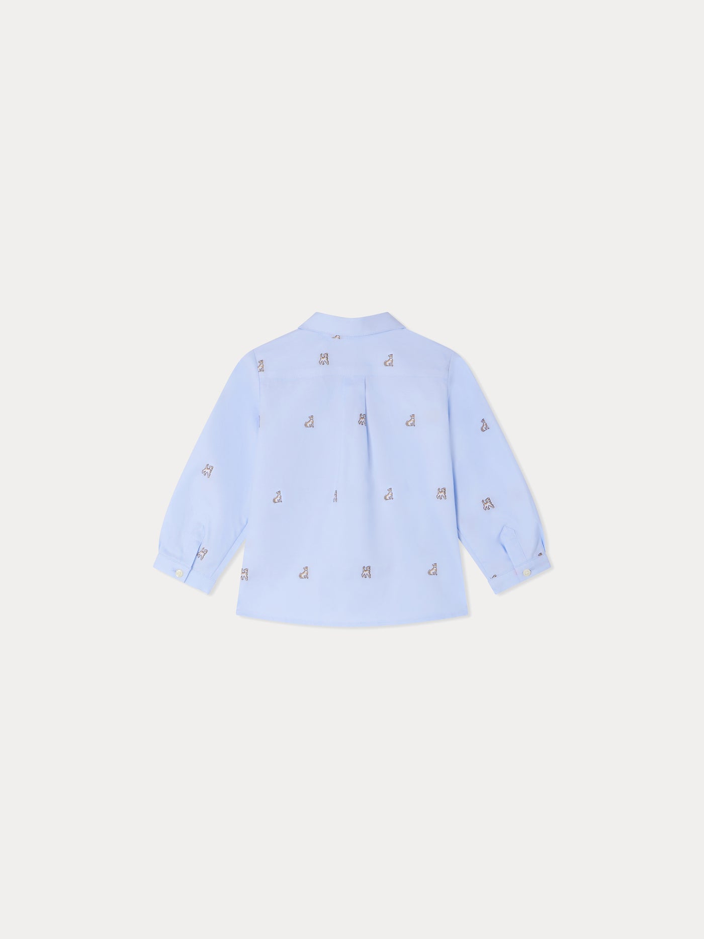 Chemise Malo bleu à motifs