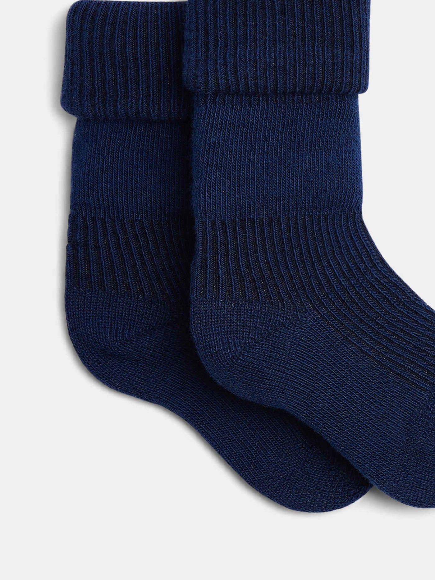 Chaussettes Gadilson à côtes bleu marine