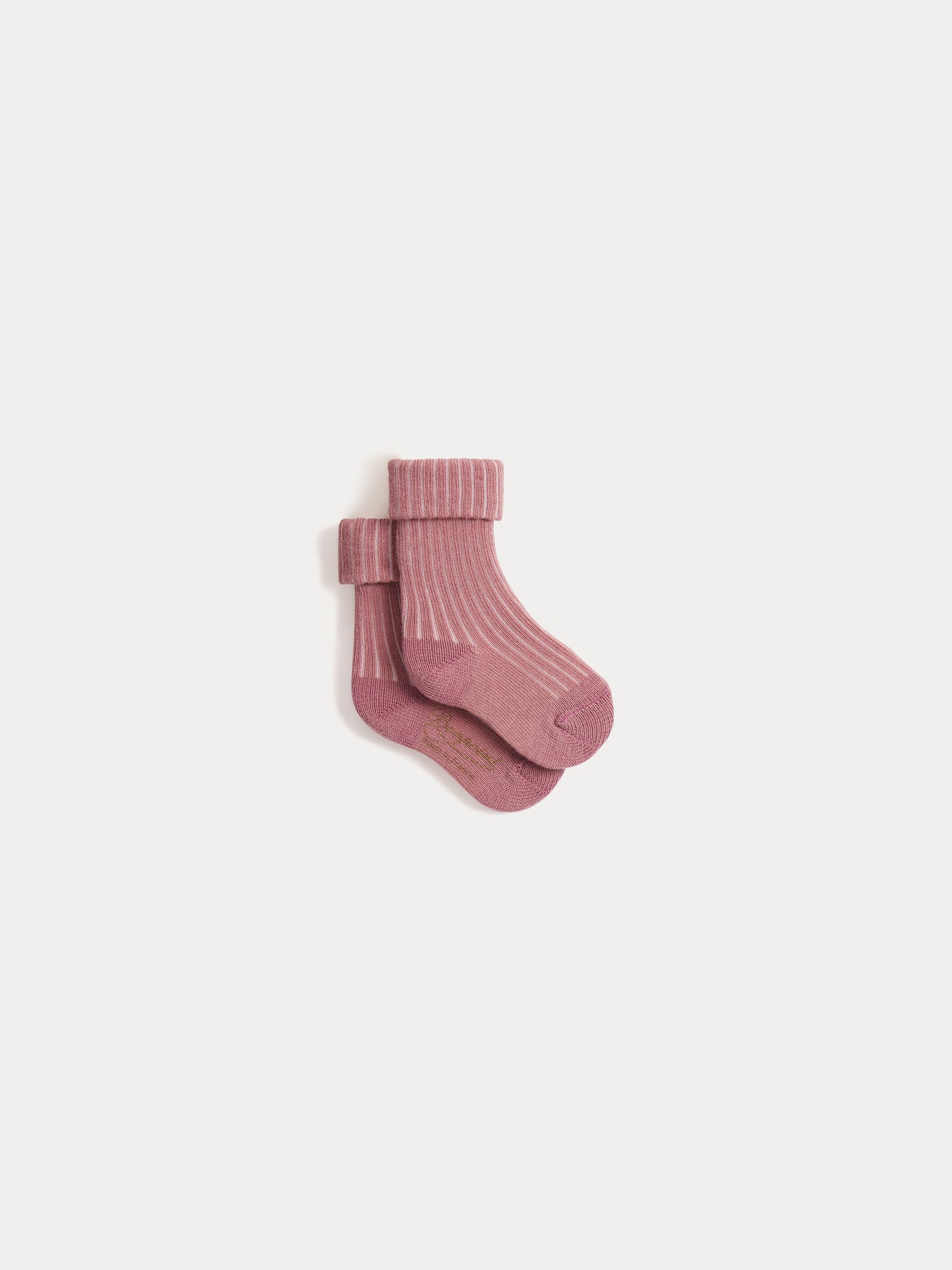 Chaussettes Gadilson à côtes rose