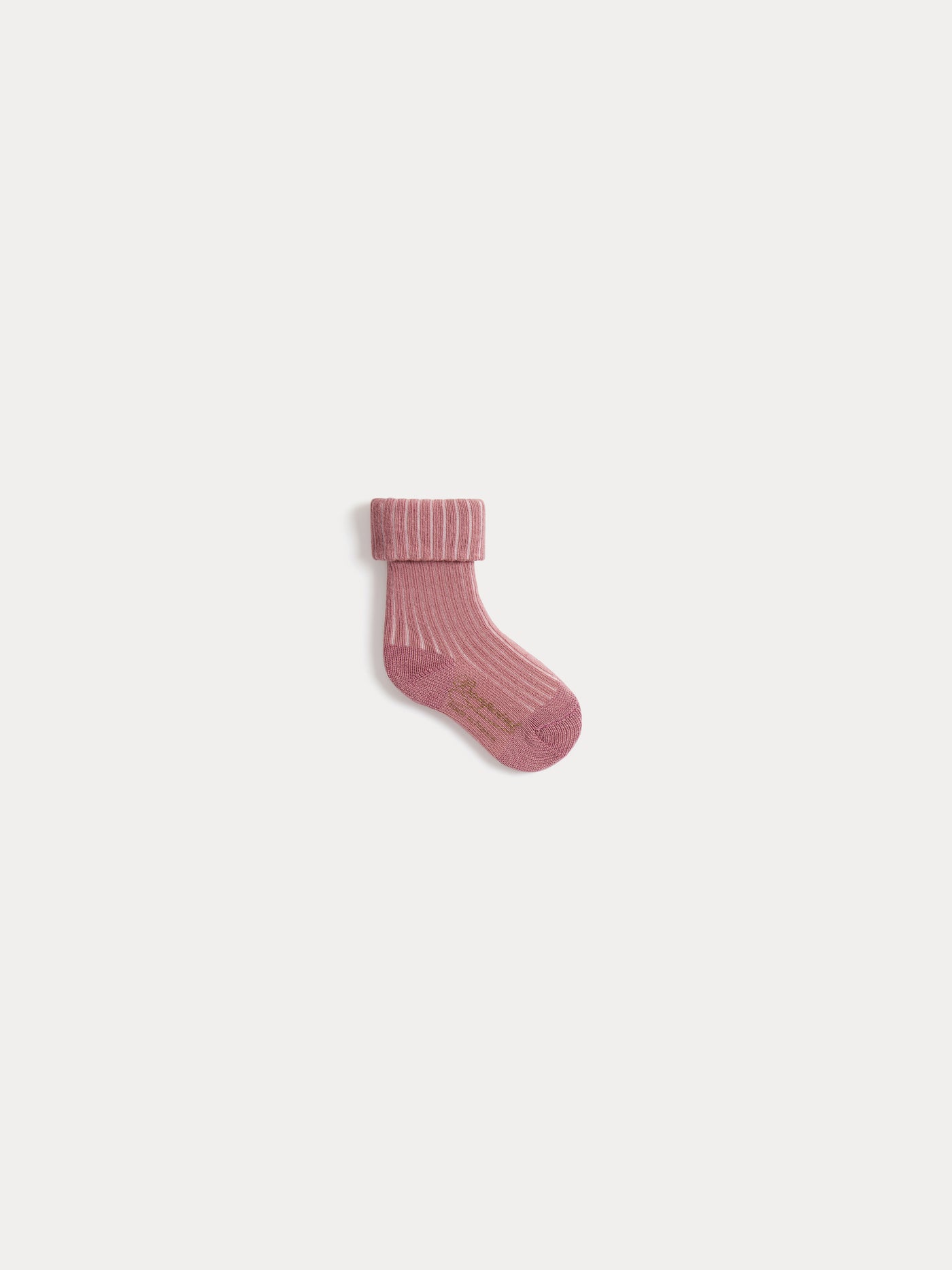 Chaussettes Gadilson à côtes rose