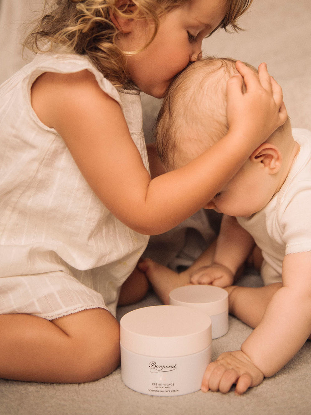 Visuel bébé et enfant soin hydratant visage