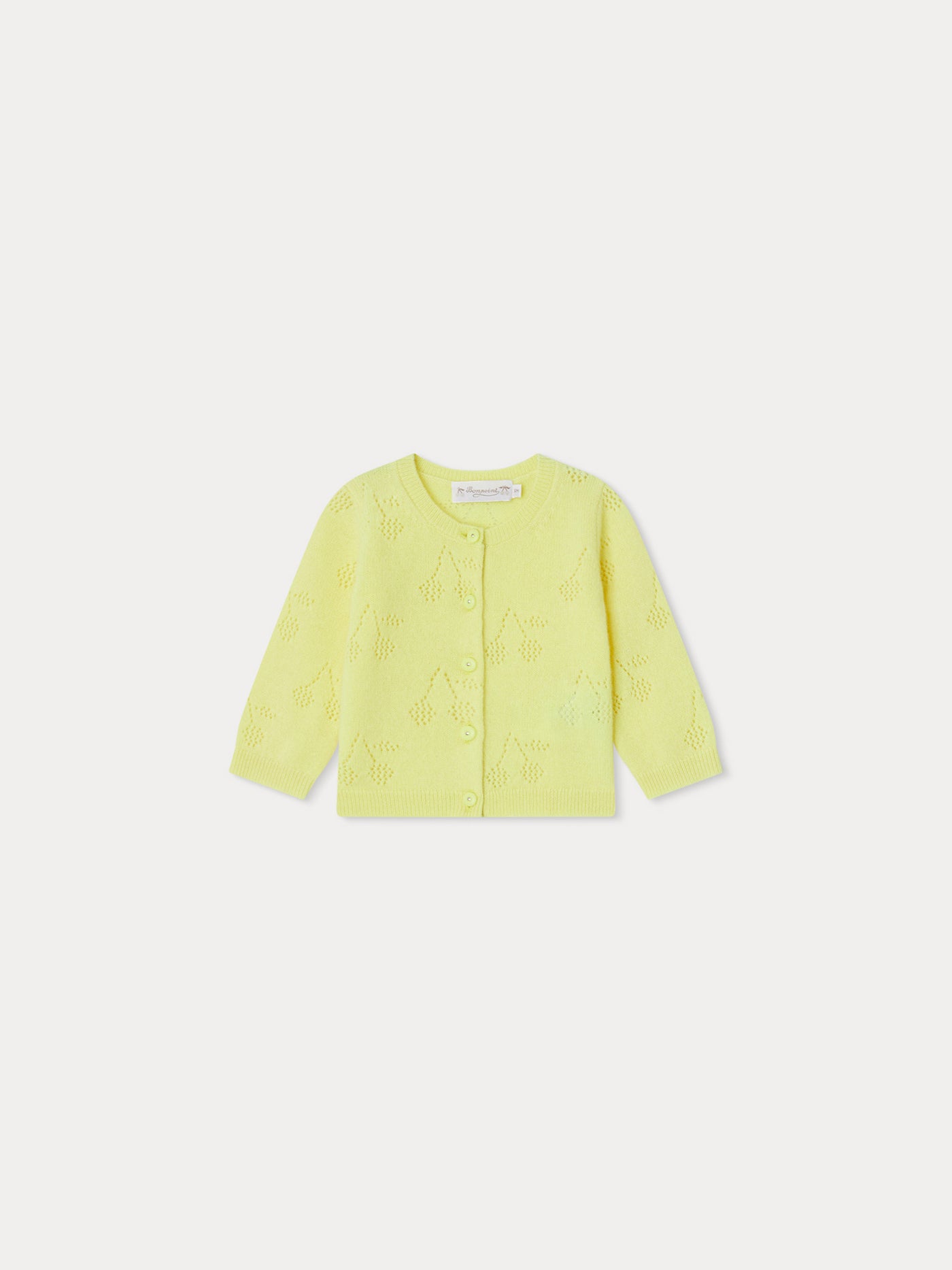 Cardigan Tibile jaune fluo