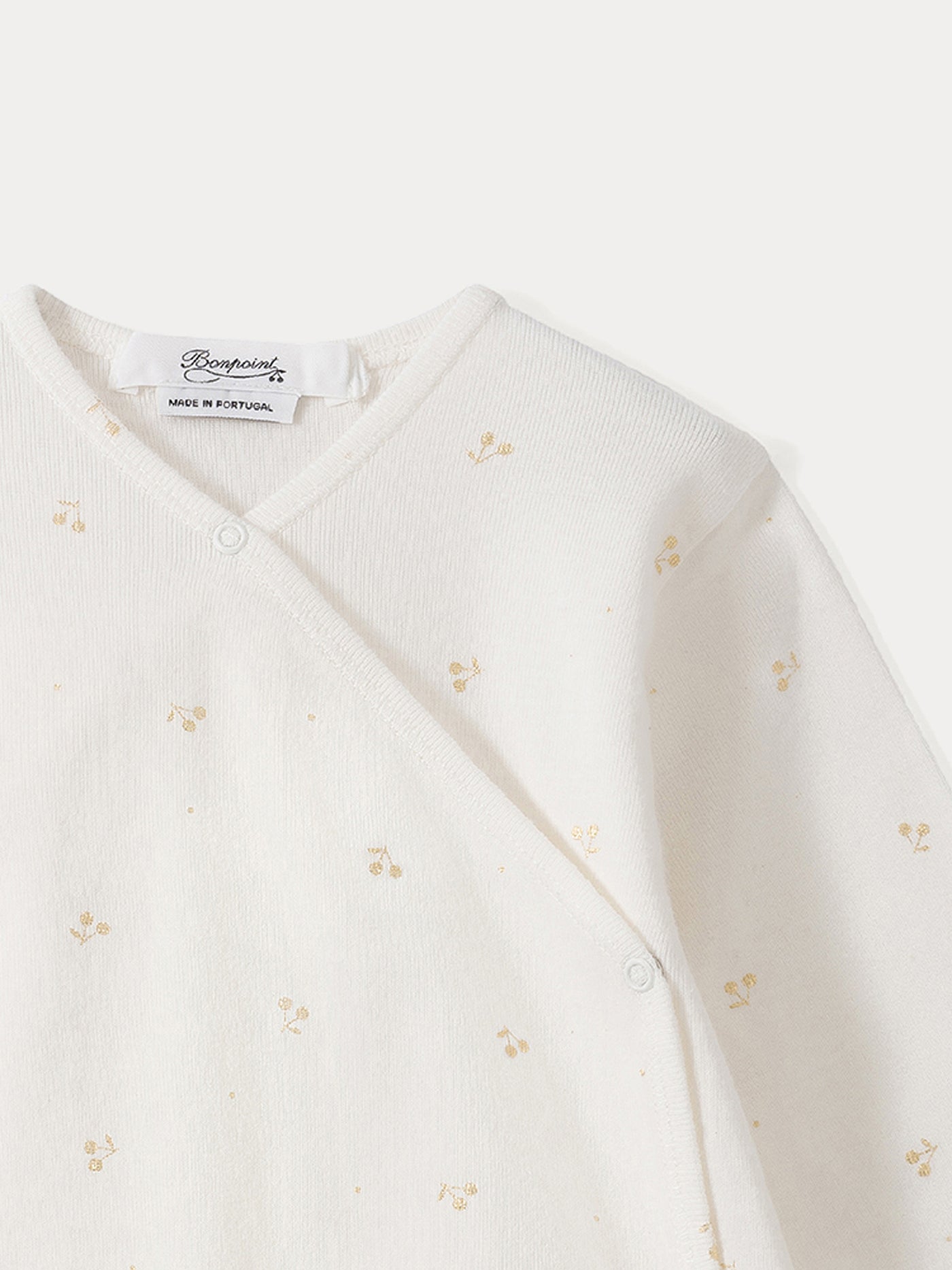 Pyjama à ouverture croisée bébé or