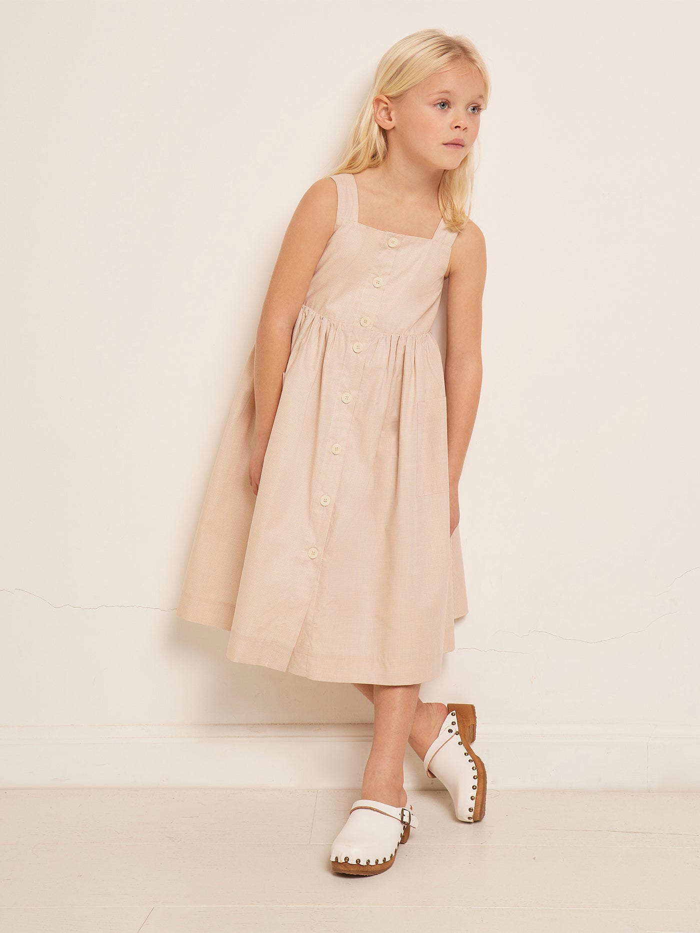 Robe Laly vichy beige