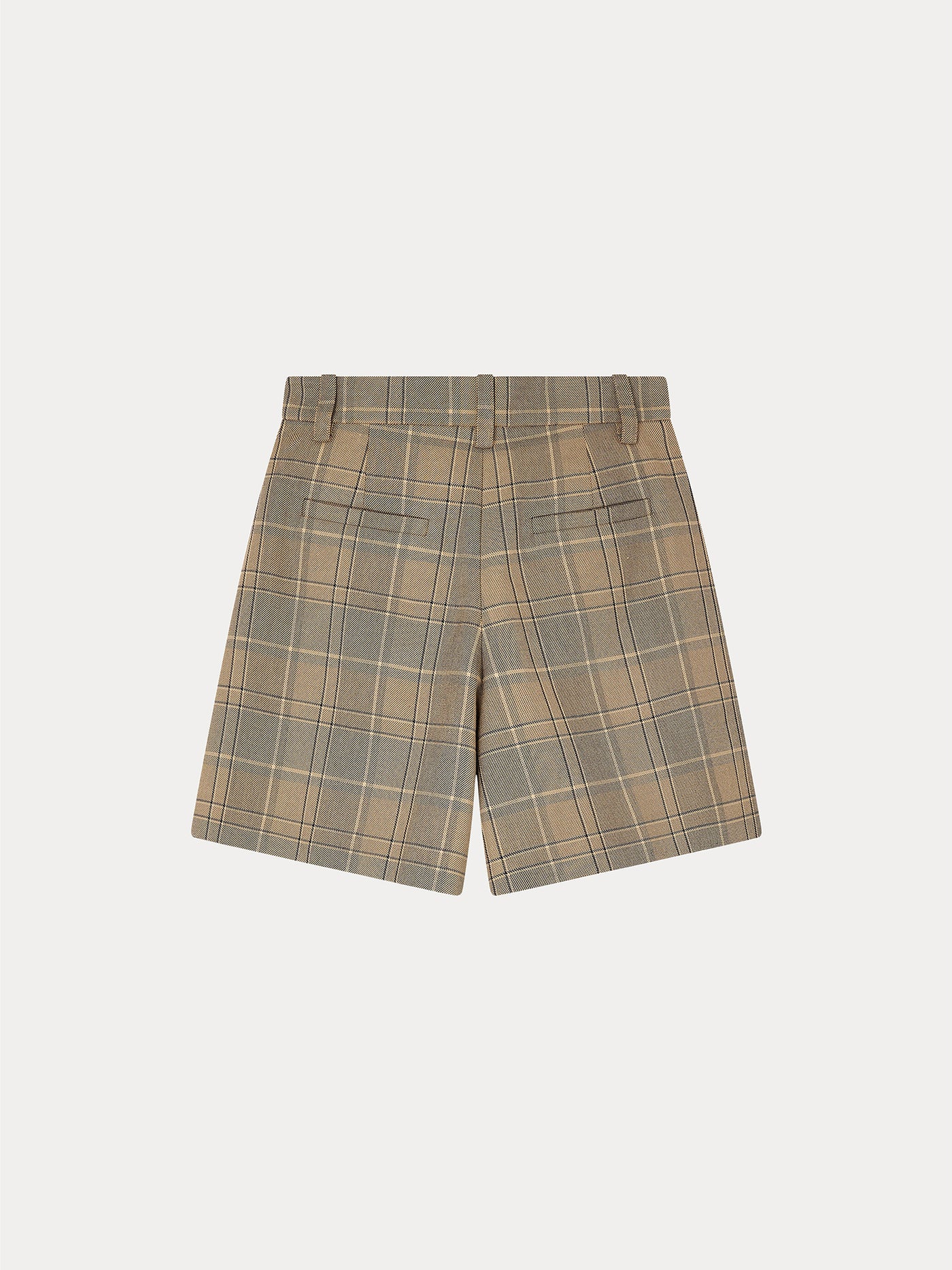 Short costume deux plis en coton