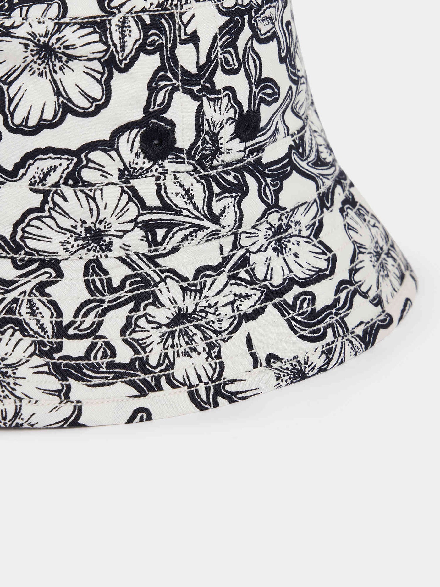 Chapeau Piob fleurs noires