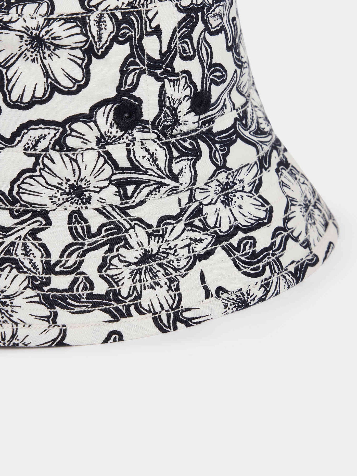 Chapeau Piob fleurs noires