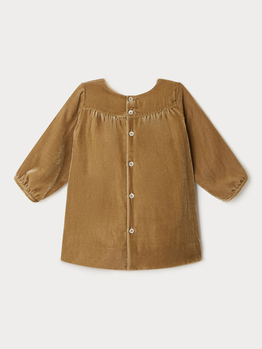 Robe smockée Félicie beige
