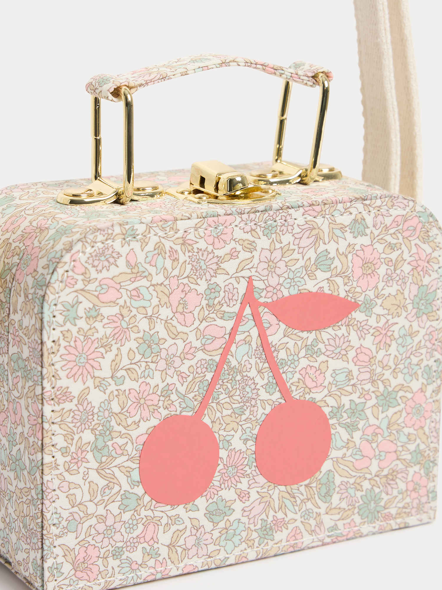 Sac valisette Aimane fleurs rose Bonpoint