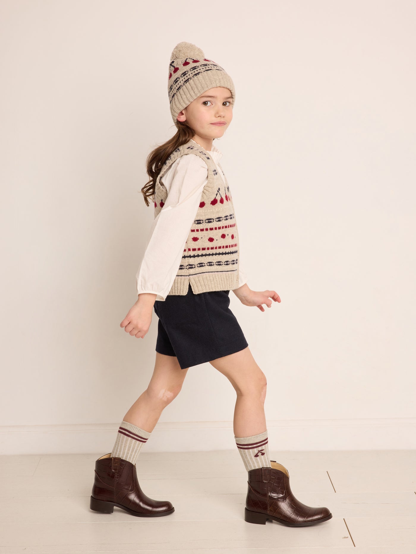 Chaussures d'hiver en coton pour enfants, bottes en peluche pour