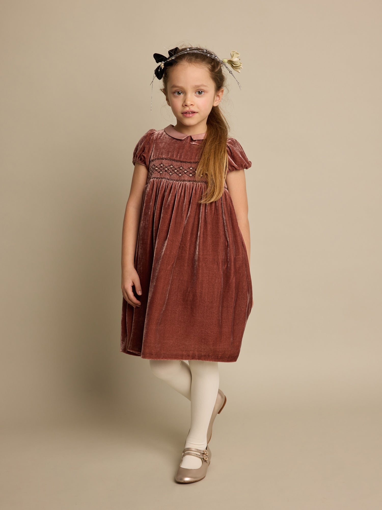 Robe habill e Blossom tomette Bonpoint