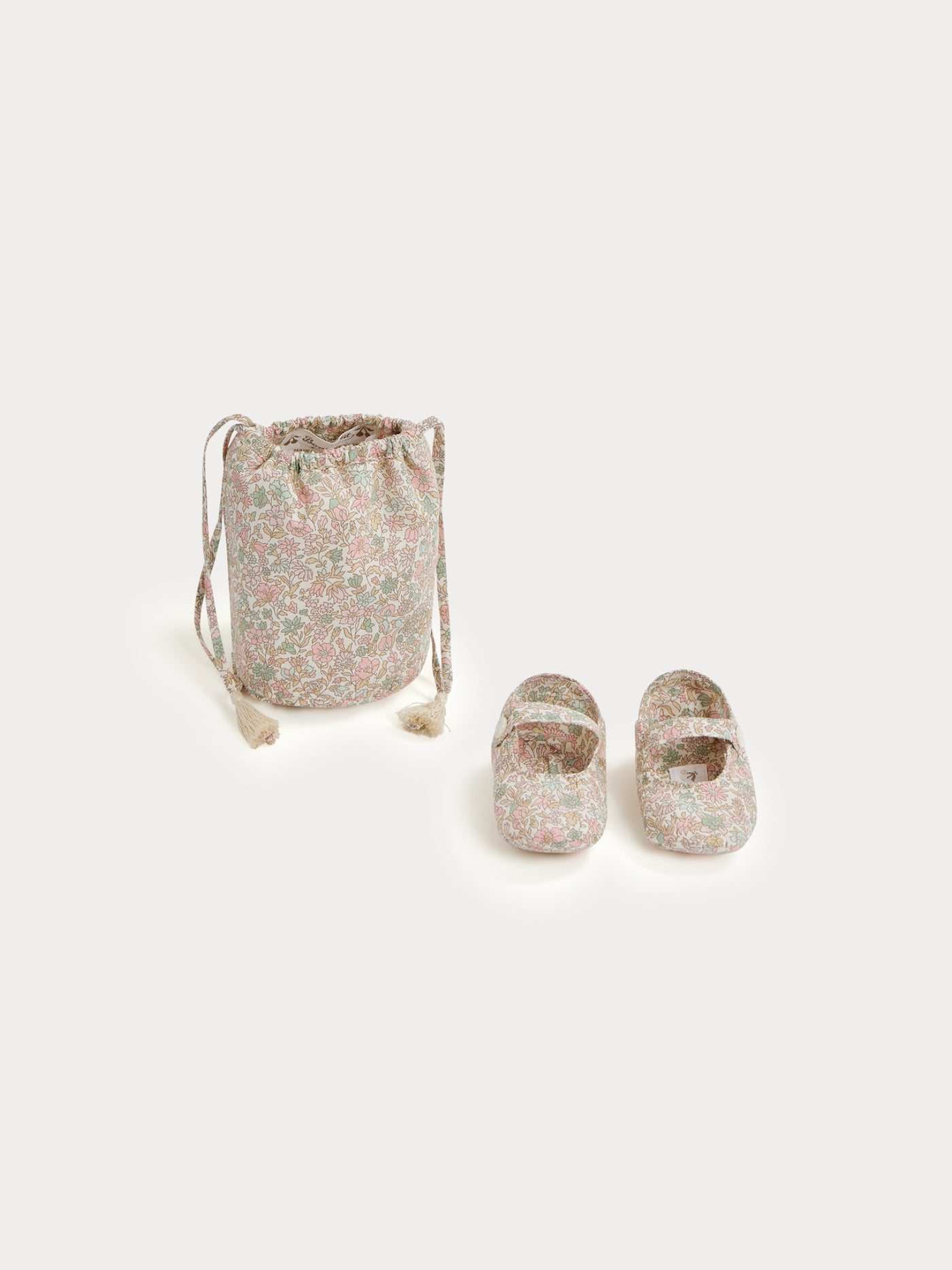 Chaussons Lilibee fleurs rose